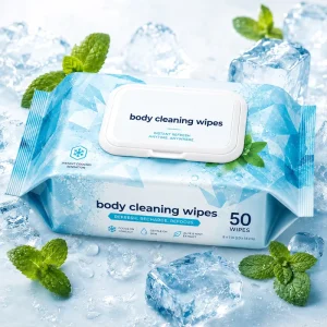 pH Balanced Body Cleaning Wipes Bulk Soft Pack 50-100 Counts Disposable Wet Tissues Clean Body Wipes for Adults