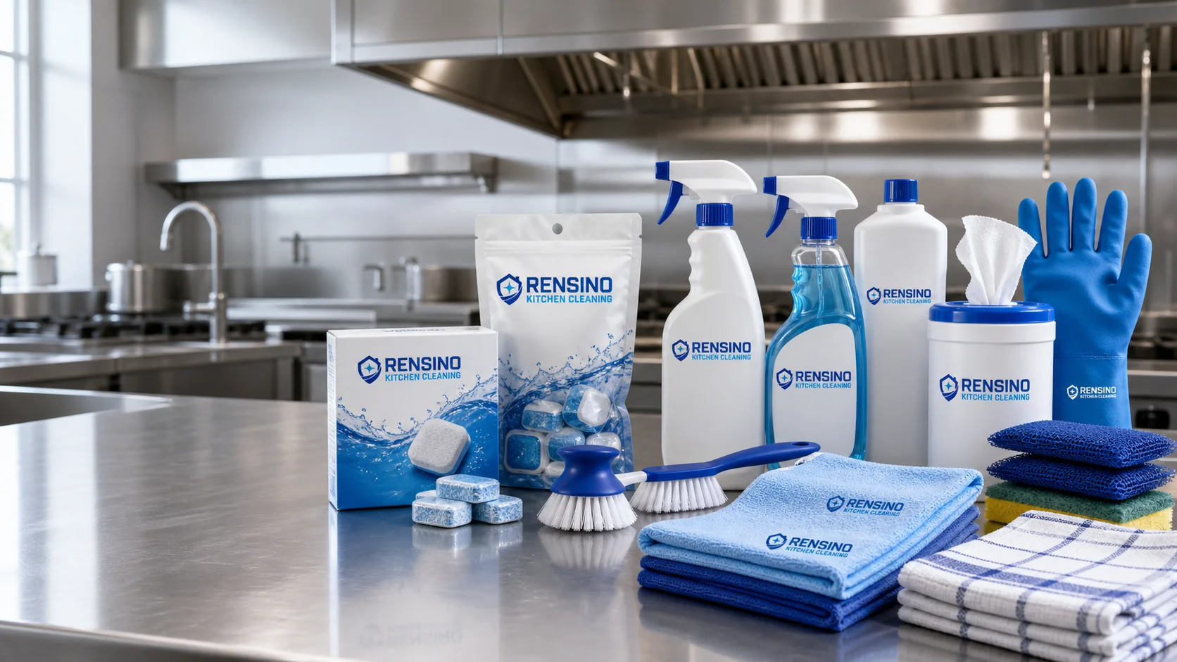 RENSINO private label kitchen cleaning product range